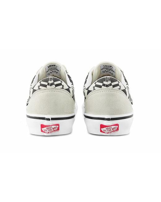 Vans White Skate Old Skool 'Checkerwarp for men