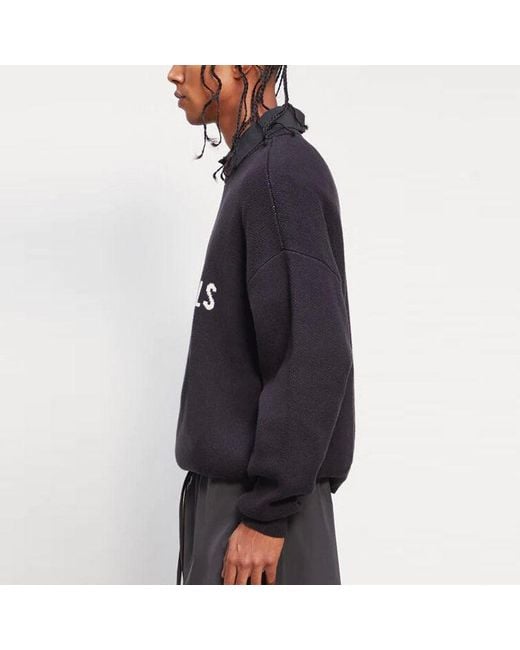 Fear Of God Blue Fw20 Knit Sweater for men