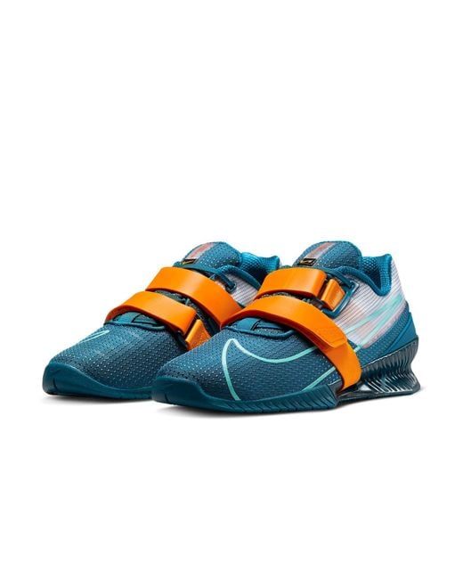 Nike Blue Romaleos 4 'Marina Kumquat' for men