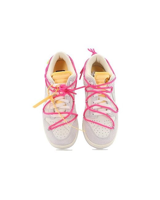 Nike Pink X Off- Dunk Low 'Lot 17 Of 50' for men