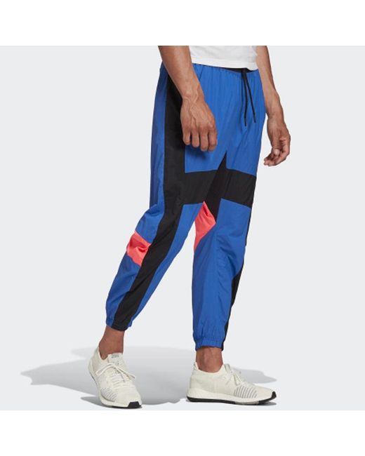 Adidas Blue M Urban Wv Pant Sports Stylish Bundle Feet Sports Long Pants for men