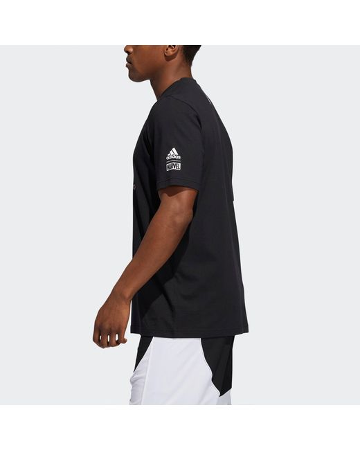 Adidas Black Don Venom Tee Basketball Sports Short Sleeve for men
