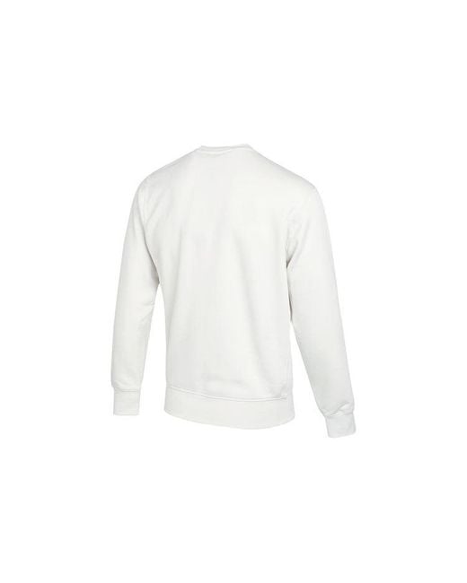 Nike White Logo Casual Sports Round Neck Pullover for men