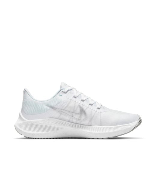 Nike White (Wmns) Air Zoom Winflo 8 Metallic'