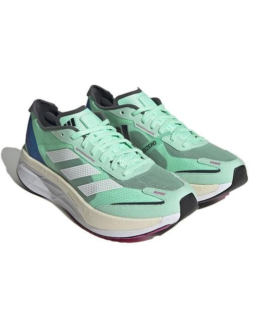 Adidas Blue Adizero Boston 11 'Pulse Mint' for men