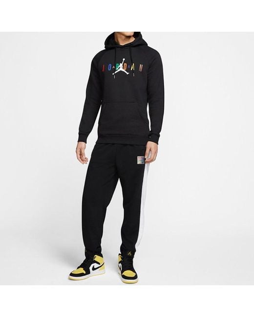 Nike Blue Air Sport Dna Hbr Patch Pattern Fleece Lined Knit Pullover for men