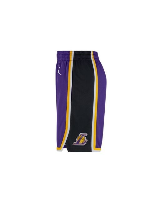 Nike Purple Nba Statement Edition Basketball Shorts 'Los Angeles Lakers' for men