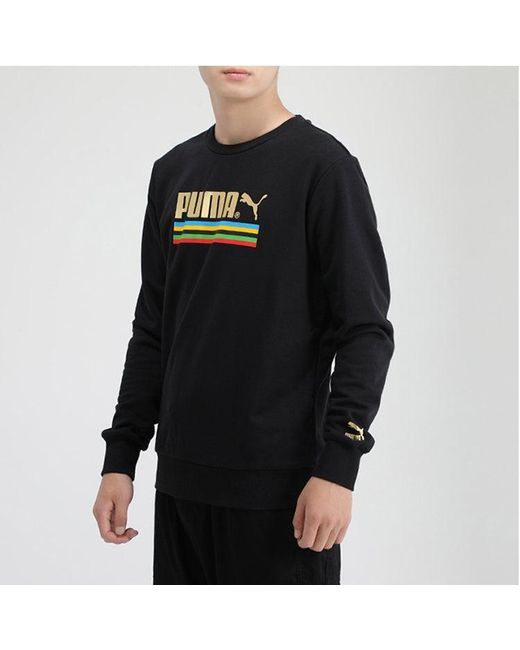 PUMA Black Tfs Unity World Resonance Round Neck for men