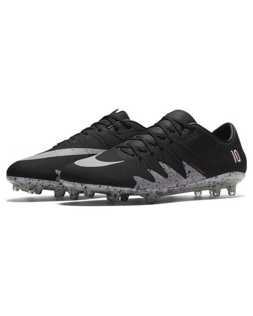 Nike Black Air Jordan X Hypervenom Phinish Njr Fg Metallic' for men