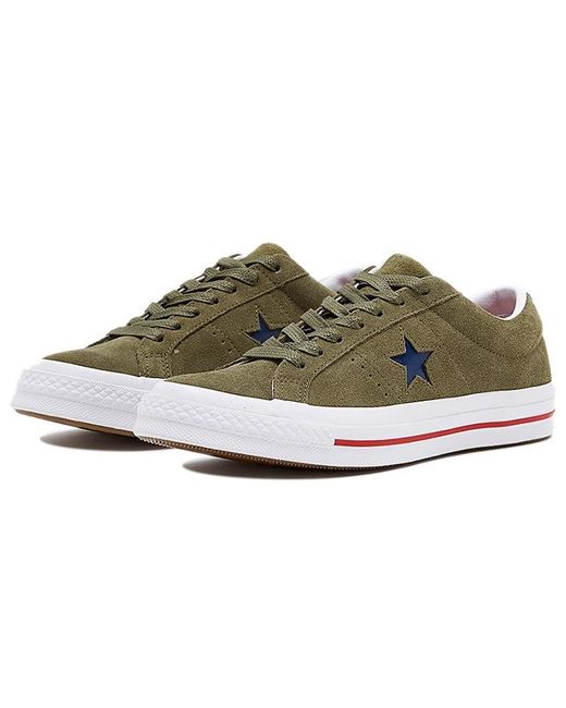 Converse Brown One Star Non-Slip Wear-Resistant Casual Skateboarding Shoes for men