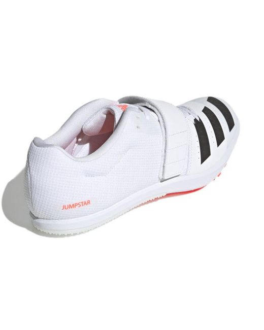 Adidas White Jumpstar Spikes for men