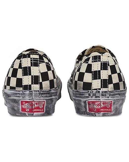 Vans Black Vault Og Authentic Lx 'Stressed Checkerboard' for men