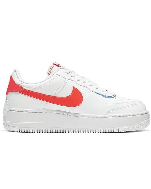 Nike White (Wmns) Air Force 1 Shadow Se 'Team'