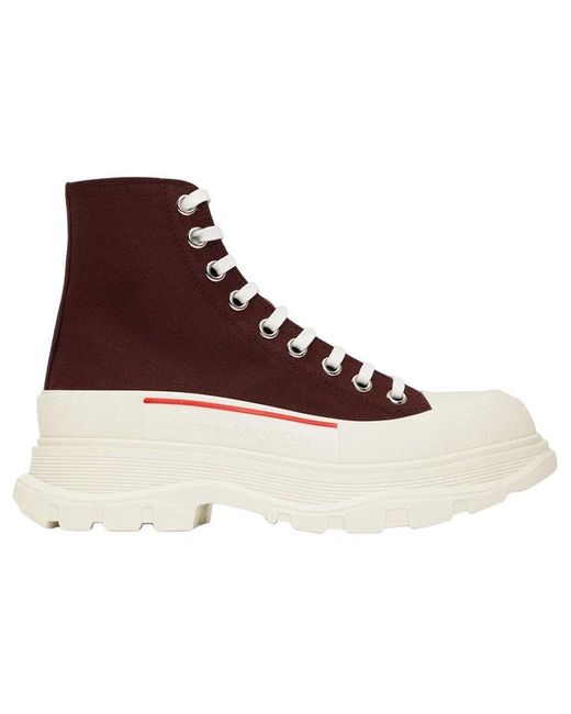 McQueen Brown Tread Slick Boots for men