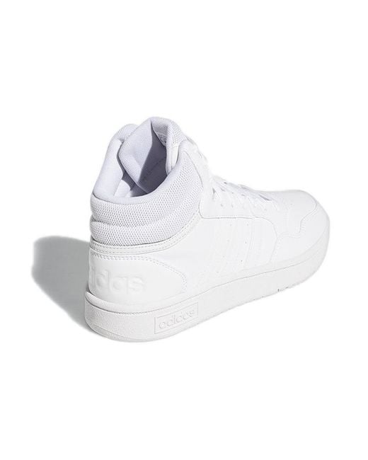 Adidas White (Wmns) Hoops 3.0 Mid Dash'