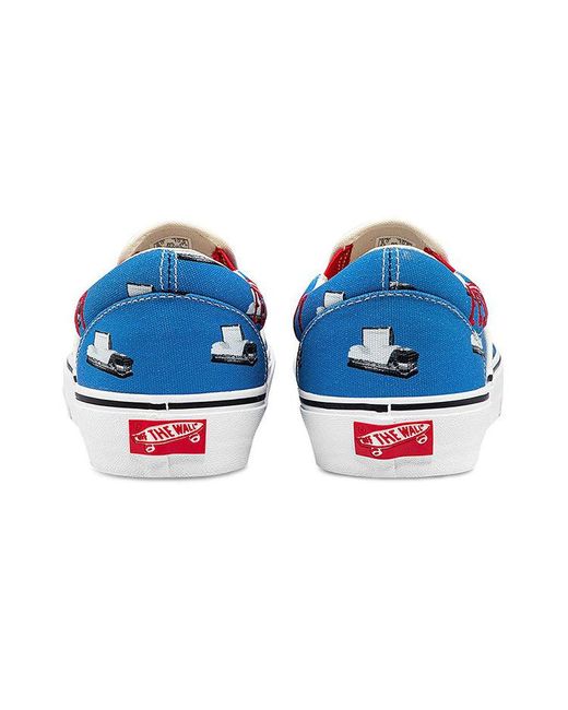Vans Blue Cali Thornhill Dewitt X Vault Classic Slip-On Lx Crisis Actor' for men