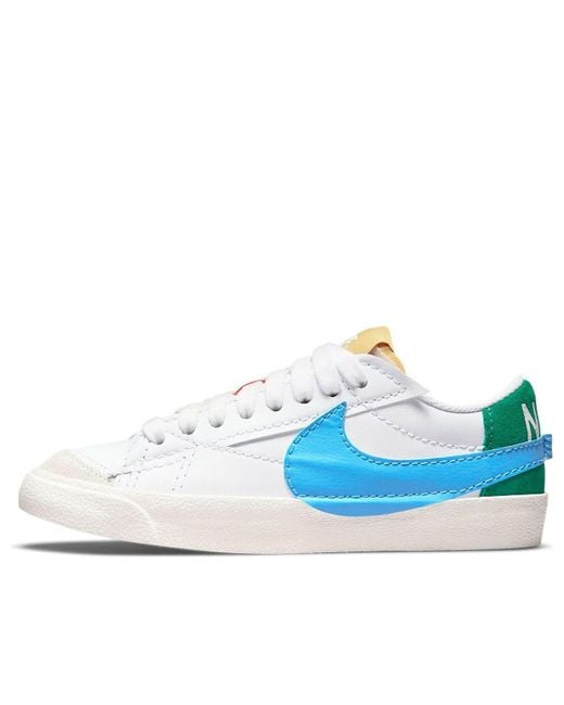 Nike Blue (Wmns) Blazer Low '77 Jumbo 'Mismatch'