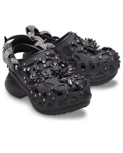 CROCSTM Black (Wmns) X Swarovski Classic Bae Clog