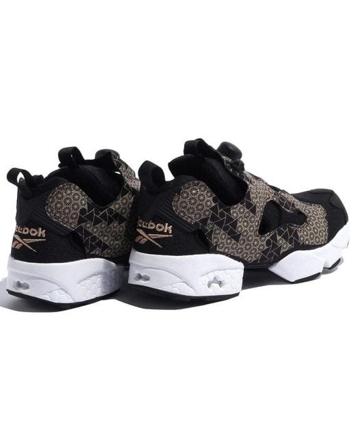 Reebok Black Instapump Fury Running Shoes for men