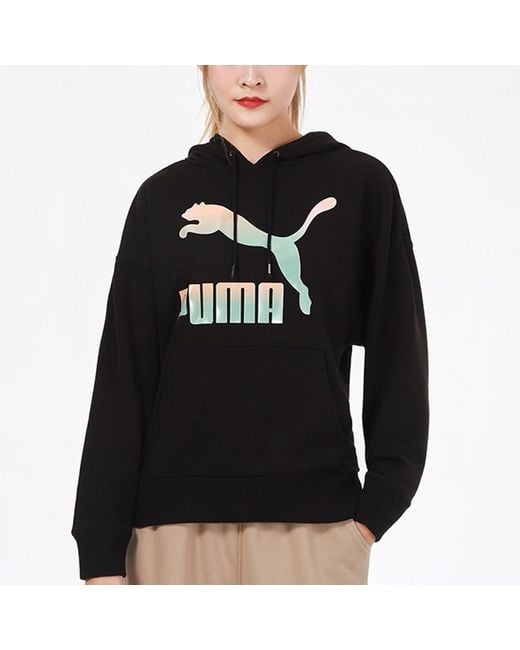 PUMA Black (Wmns) Classics Logo Hoodie