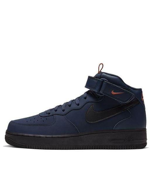 Nike Blue Air Force 1 Mid 'Obsidian' for men