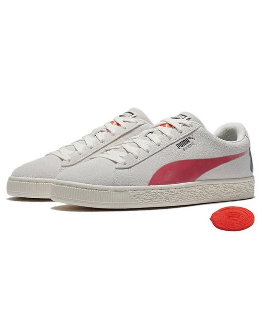 PUMA White Suede 'Spraycan for men