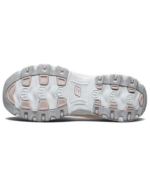 Skechers White (Wmns) D'Lites Fashion Sneakers