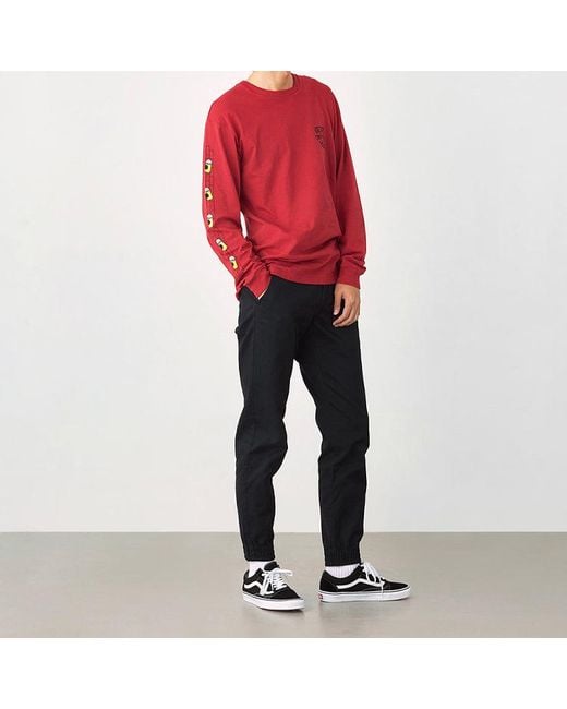 Vans Red Simpson Crossover Long Sleeves for men