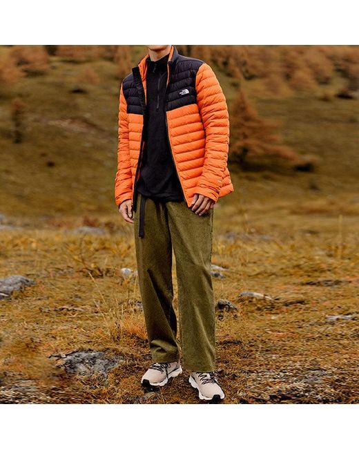 The North Face Orange Nuptse Jacket 700 for men
