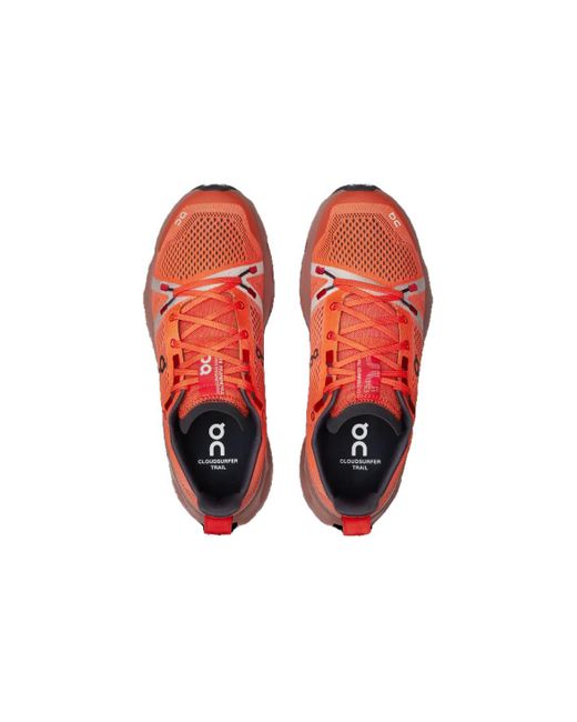 On Shoes Red (Wmns) Cloudsurfer Trail 'Flame Dustrose'