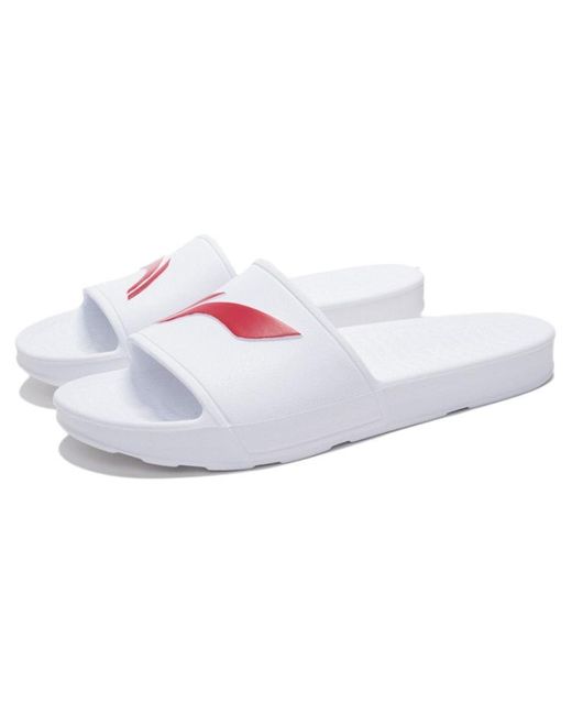 Li-ning White Offcourt Slipper for men