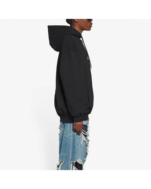 Balenciaga Blue (Wmns) Bb Pixel Fleece Drawstring Hooded Long Sleeves Hoodie