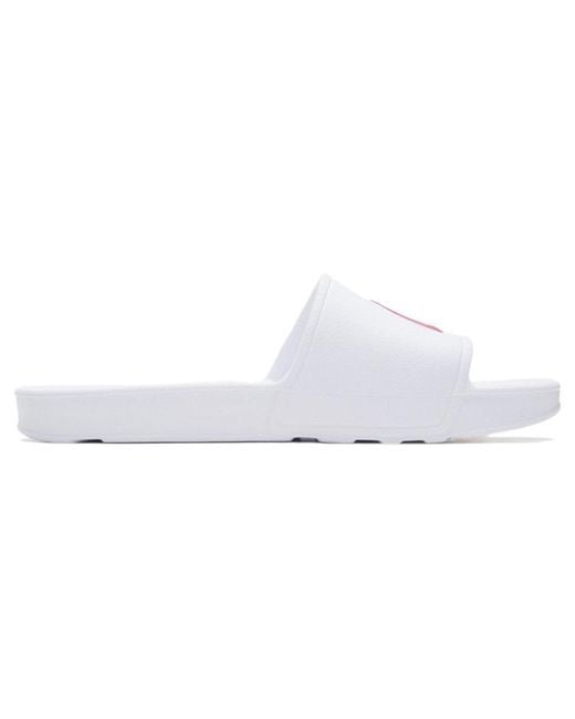 Li-ning White Offcourt Slipper for men
