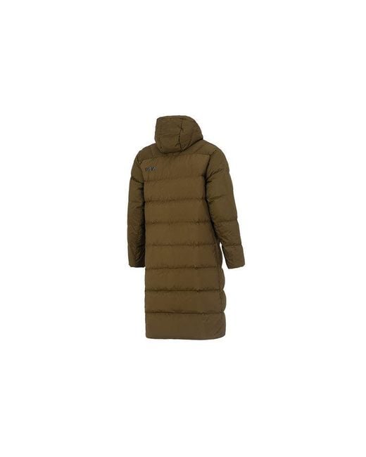 PUMA Green Hooded Down Coat Jacket for men
