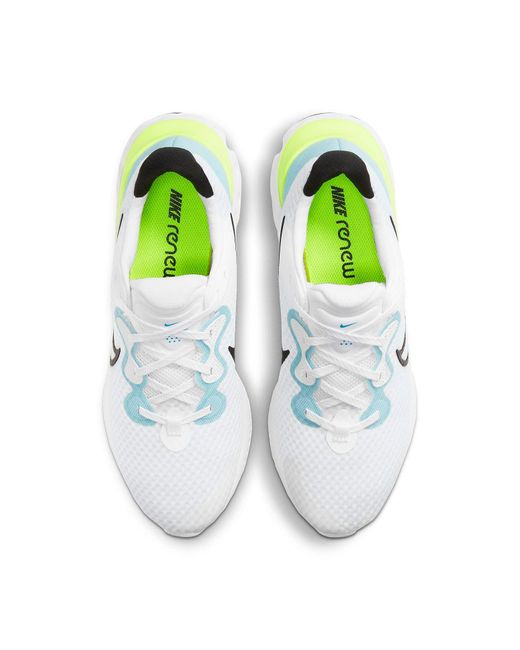 Nike White Renew Run 2 'Volt' for men