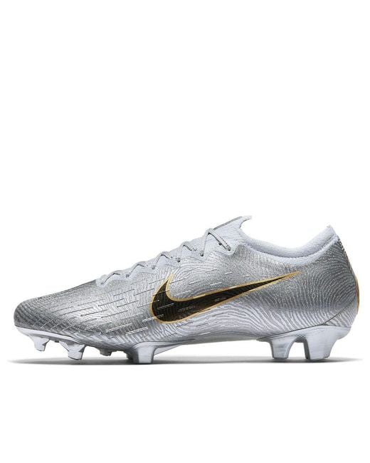 Nike Gray Mercurial Vapor 12 Elite Se Fg 'Golden Touch' for men