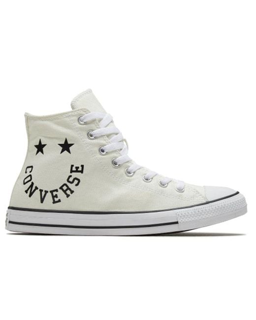 Converse White Cheerful Chuck Taylor All Star High Top Egret for men