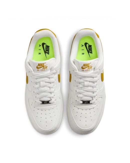 Nike White (Wmns) Air Force 1 'Next Nature Bronzine'