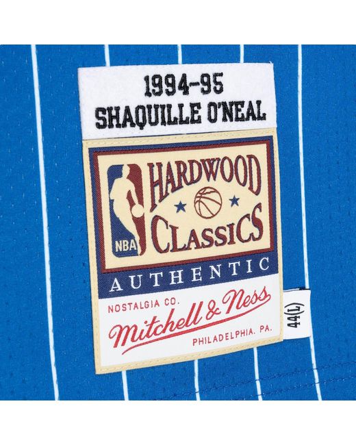 Mitchell & Ness Blue X Nba Orlando Magic Road 1994-95 Jerseys 'Shaquille O'Neal 32' for men