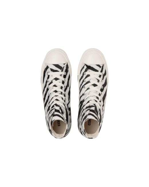 Converse Black All Star Zebrafur High Top for men