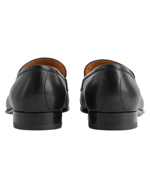 Gucci Black Loafer With Interlocking G for men