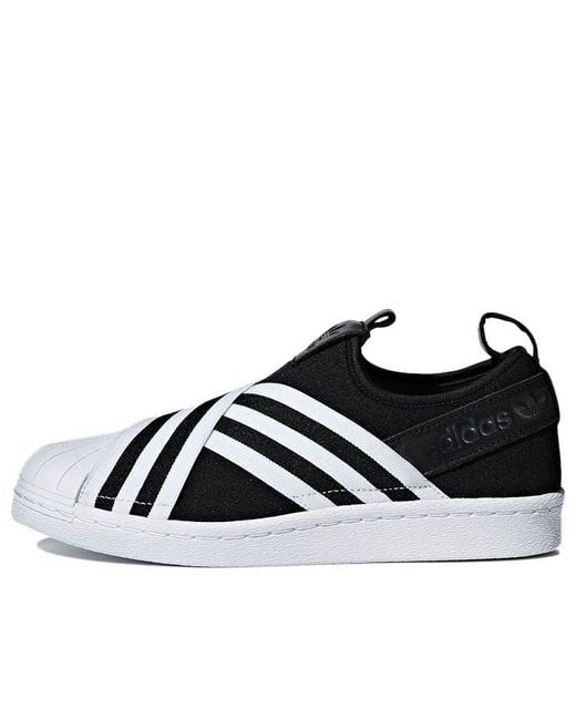 Adidas Black (Wmns) Superstar Slip-On 'Core'