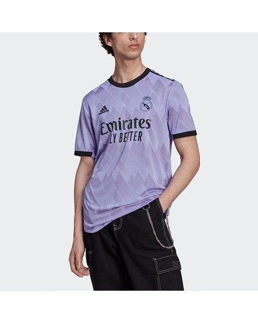 Adidas Blue Real Madrid 22/23 Away Authentic Jersey for men