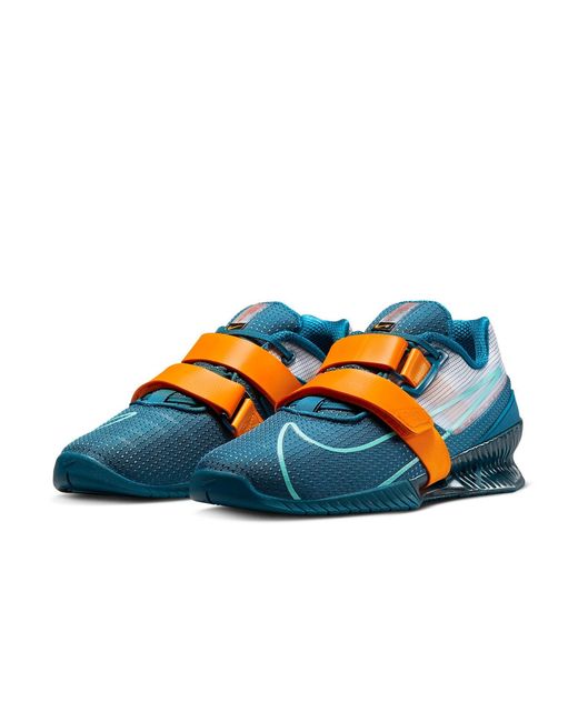 Nike Blue Romaleos 4 'Marina Kumquat' for men