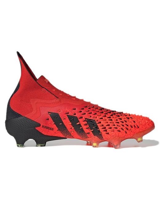 adidas Predator Freak + Fg Soccer Shoes Red/black for Men | Lyst