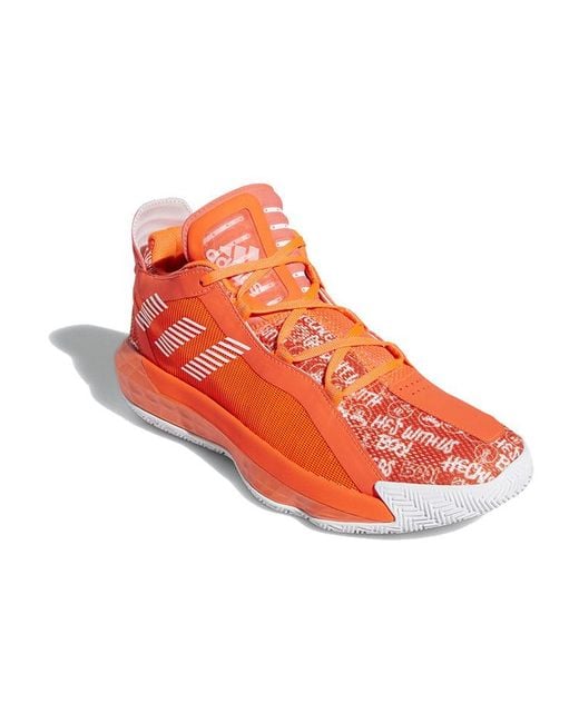 Adidas Orange Dame 6 'Solar' for men