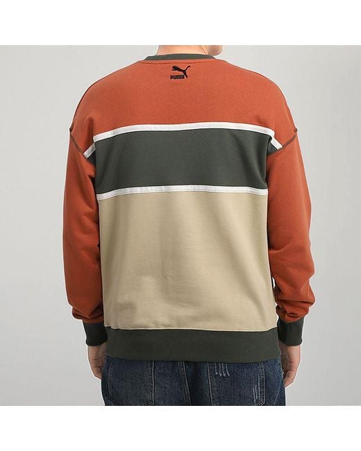 PUMA Multicolor Casual Round Neck Colorblock Sports Colorblock for men