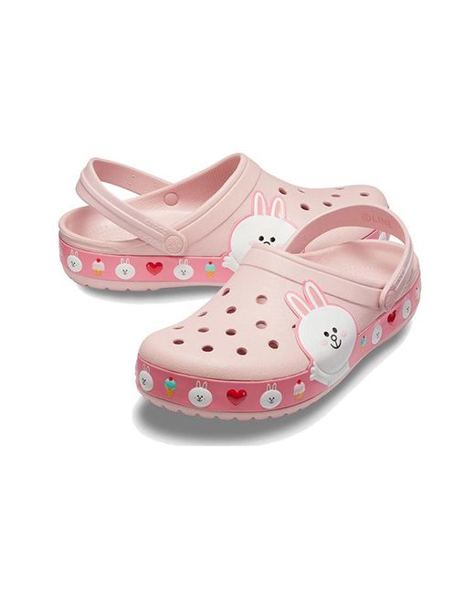 CROCSTM Pink X Line Friends Beach Sandals