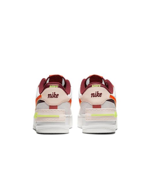 Nike White (Wmns) Air Force 1 Shadow 'Team Pearl'