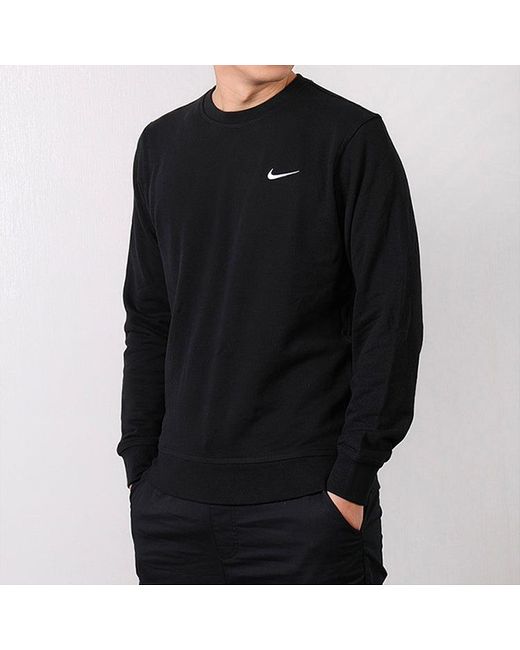 Nike Black Club Ft Round Neck Pullover French Terry for men